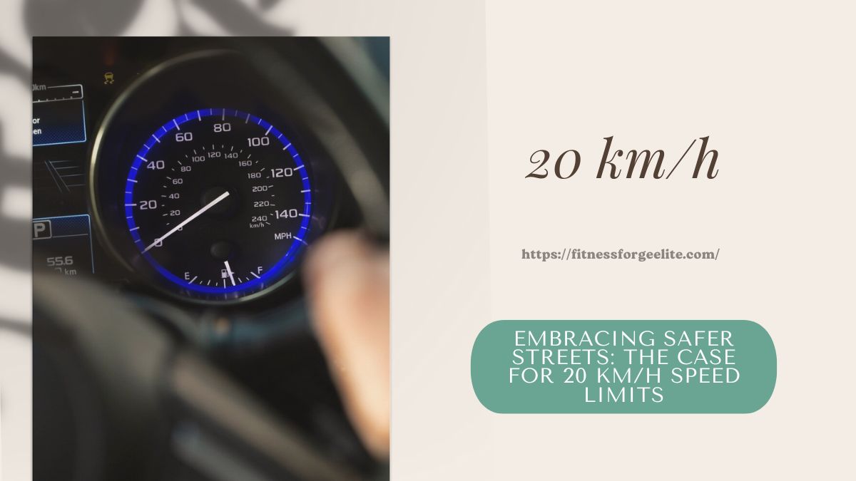 Embracing Safer Streets: The Case for 20 km/h Speed Limits