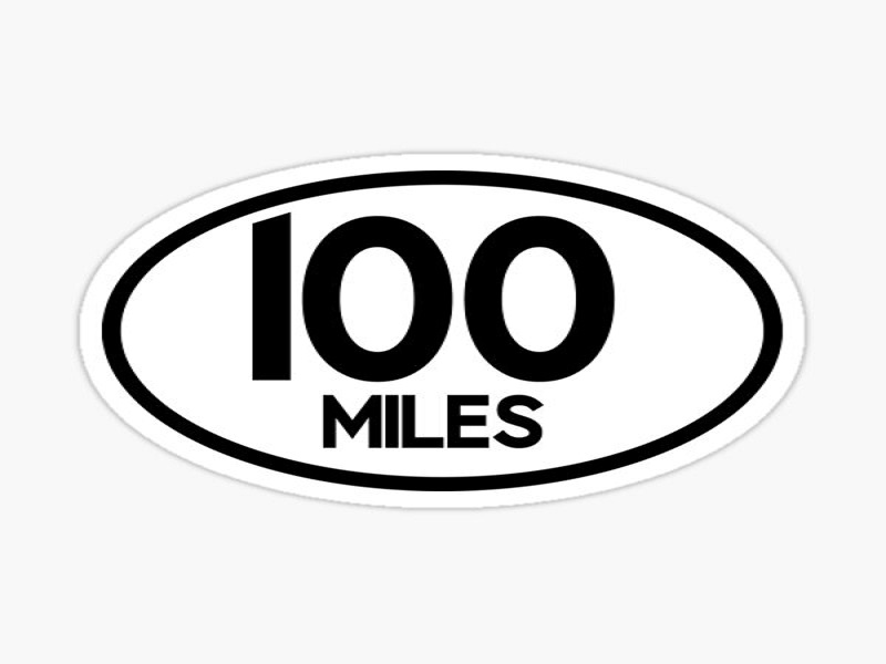how long is 100 miles